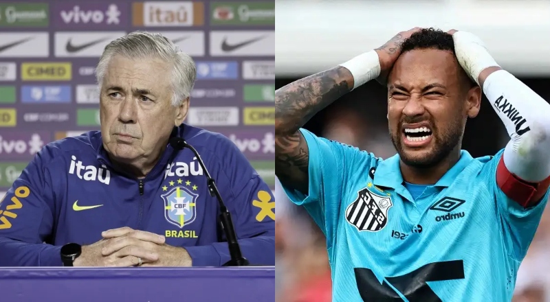 Ancelotti decide não chamar Neymar mesmo após corte na Seleção Brasileira
