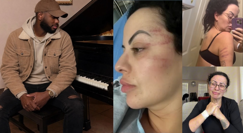 Músico gospel é preso após agredir esposa brasileira nos EUA: ‘ele não queria que eu gravasse conteúdo pra internet’; veja vídeo