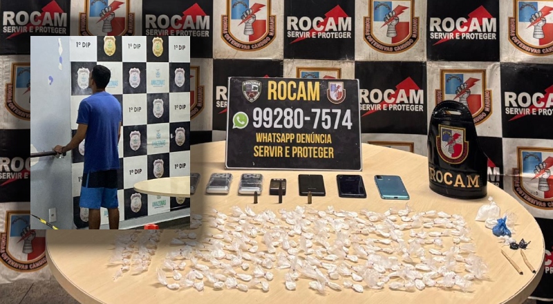 Homem é preso com grande quantidade de drogas e munições na zona sul de Manaus