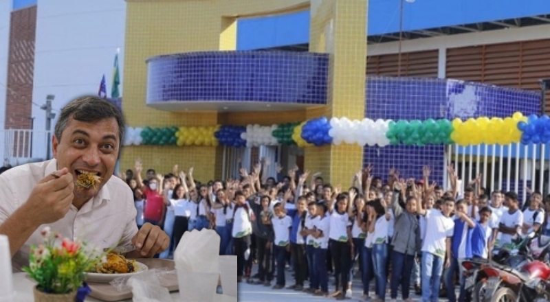 Wilson Lima deixa alunos passando fome e crianças são mandadas para casa por falta de merenda em Boca do Acre; veja vídeos