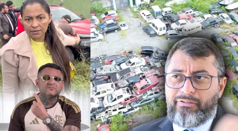 Sargento Salazar detona Governo Wilson Lima após denúncia de carros ‘depenados’ em pátio da Polícia Civil; veja vídeo