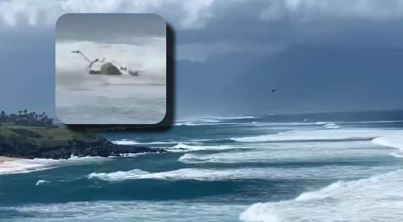 Tragédia: helicóptero com turistas cai e deixa três mortos no Havaí; veja vídeo