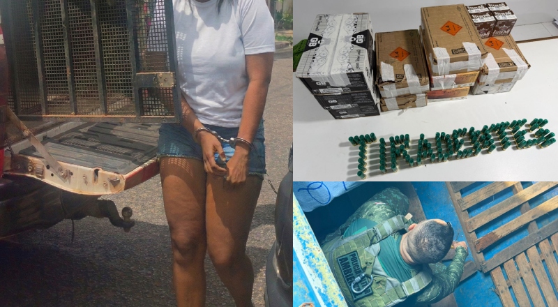 Mulher é presa com arsenal de munições em Jutaí; veja