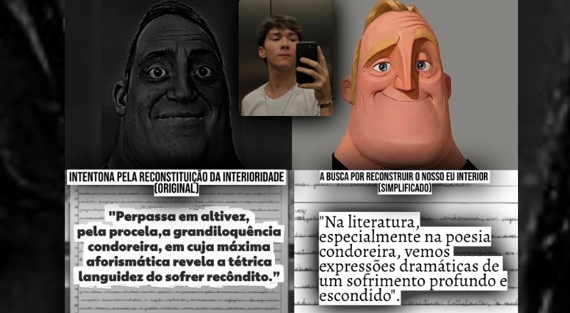 “Não era pra ser nota zero”: veja como seria a redação de Luis se ele tivesse utilizado uma linguagem simples na Fuvest