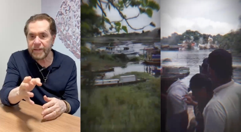 Senador Plínio Valério denuncia explosões de balsas e critica operações contra garimpeiros no AM; veja vídeo