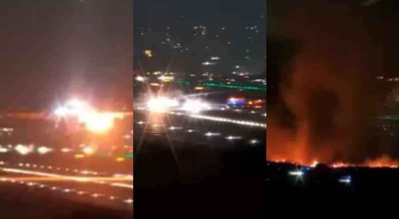 Avião com 286 pessoas a bordo pega fogo após decolagem em Guarulhos; veja vídeo