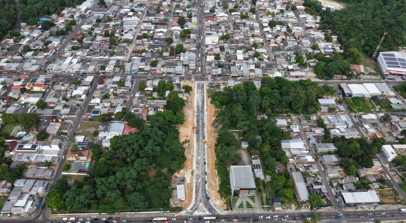 Prefeitura de Manaus leva nova via da zona Norte à fase final e reforça mobilidade urbana