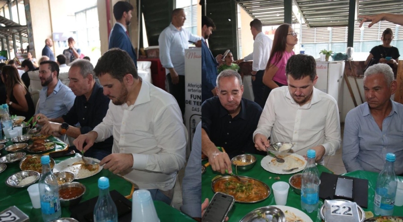 Compromisso com Manaus e valorização do Centro: 1º almoço de Renato Júnior como prefeito de Manaus é no mercado Adolpho Lisboa; veja