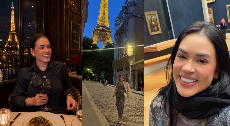 De pedagoga a socialite: ex-primeira dama do Amazonas curte viagem em Paris; veja
