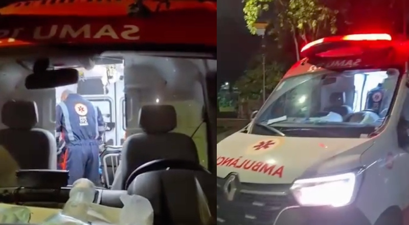 Homem fica com o peito aberto após levar facada no Centro de Manaus; veja vídeo