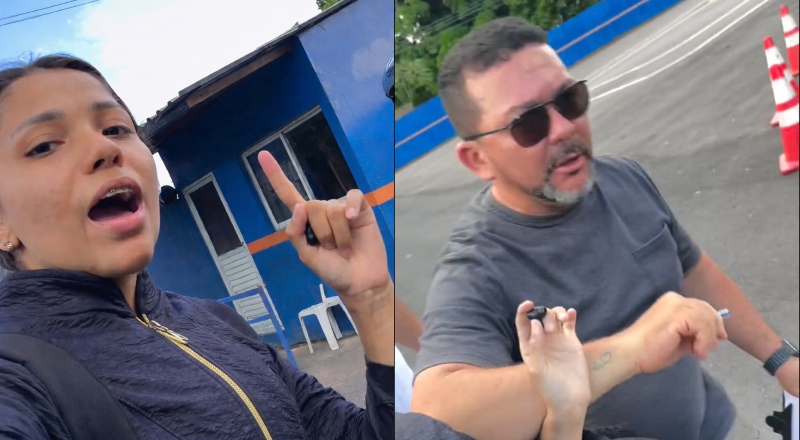 Instrutora denuncia agressão por examinador do DETRAN-AM; veja vídeo