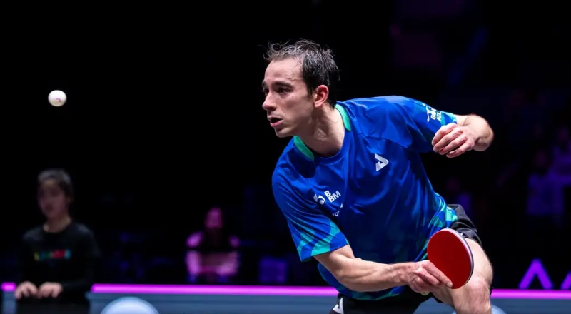 Hugo Calderano avança para quartas da Copa do Mundo de tênis de mesa