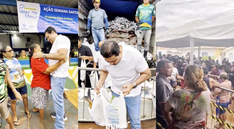 Solidariedade: Prefeito Thomé Neto beneficia famílias com entrega de peixes em Autazes