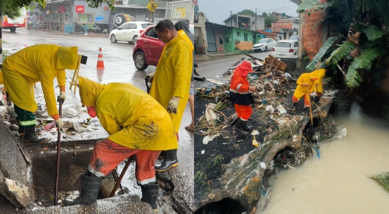 Prefeitura de Manaus intensifica força-tarefa para reduzir impactos das chuvas; veja vídeos