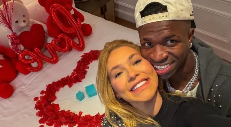 ‘Apaixonado por você’, diz Vini Jr. a Virginia após rumores de crise