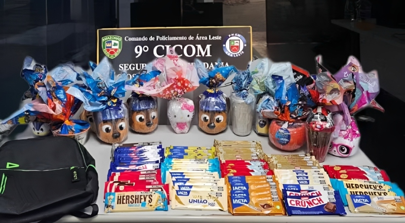 Adolescente é apreendida após tentar furtar ovos de Páscoa e chocolates em shopping de Manaus