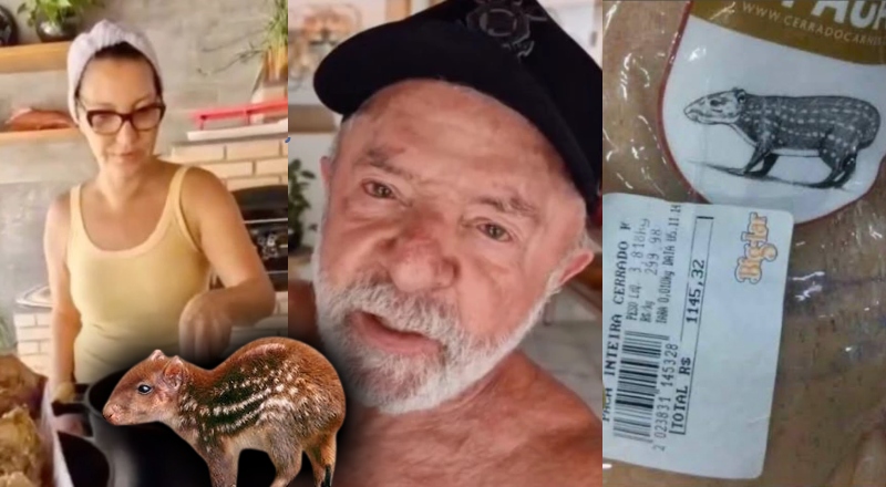 Lula e Janja são criticados após comerem carne de paca, uma das mais caras do Brasil; veja vídeo