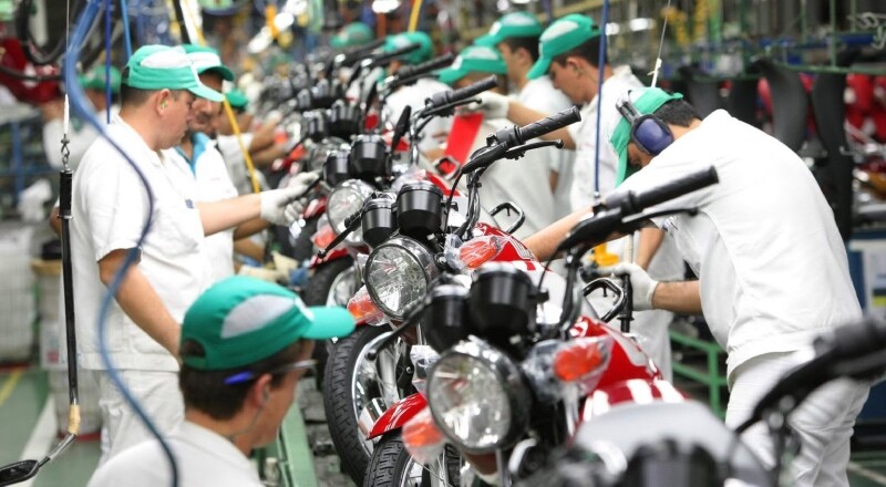 Produção de motocicletas no Polo Industrial de Manaus bate recorde histórico