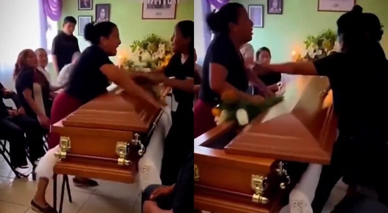 Traição e luto: namorada e amante saem na porrada durante velório do homem amado; veja vídeo