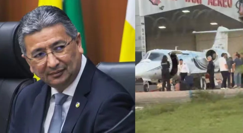 Avião com governador de Roraima é abordado pela Polícia Federal em Brasília