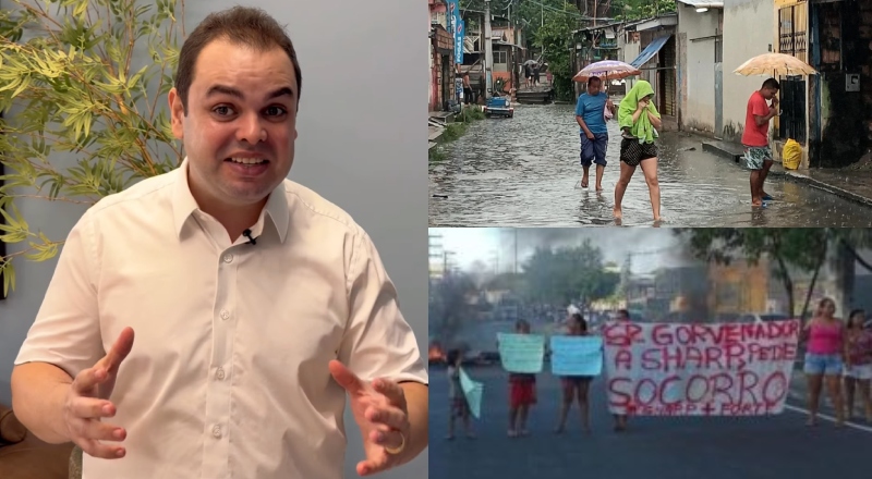 “A bronca agora é com você”: moradores da Comunidade da Sharp cobram Roberto Cidade por obras paradas; veja vídeo