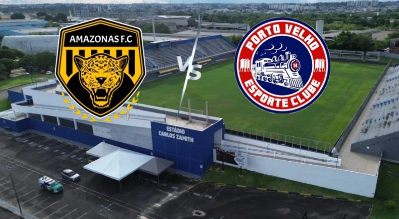 Jogo entre Amazonas FC e Porto Velho é transferido para o estádio Carlos Zamith pela Copa Verde
