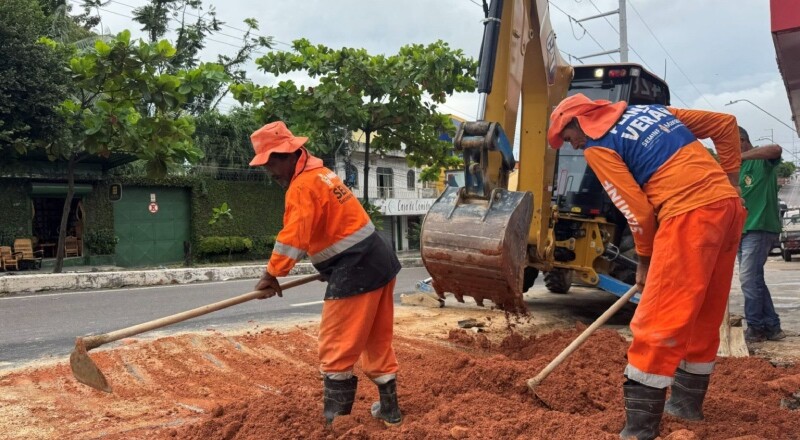 Prefeitura de Manaus reforça drenagem no bairro Raiz e reduz riscos de alagamentos na zona Sul