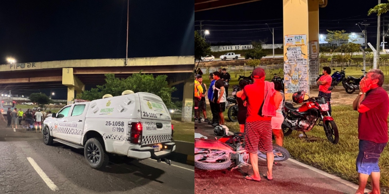 Motoqueiro morre em grave acidente na Torquato Tapajós; veja vídeo