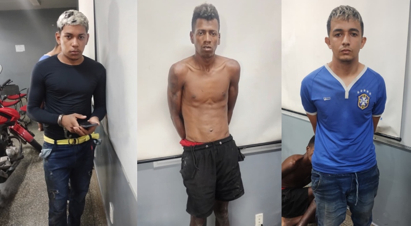 Vulgos ‘Barbie Boy’, ‘Grilo Pedra’ e ‘Arrascareta da ZL’ são presos após fazerem idoso refém durante assalto à floricultura em Manaus