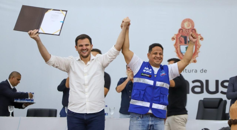 Prefeito de Manaus, Renato Júnior, sanciona lei que cria indenização para Agentes Comunitários de Saúde