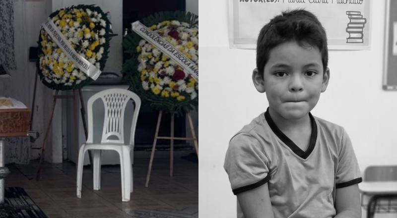 Dor e revolta marcam velório de menino de 7 anos que morreu atropelado em Manaus