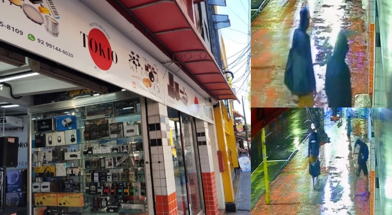 Bandidos invadem e fazem a “limpa” na Loja TOKIO no Centro de Manaus; veja vídeo