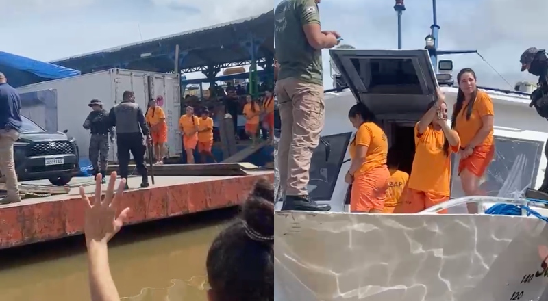 Transferência de detentos para Manaus deixa famílias em desespero no interior; veja vídeo