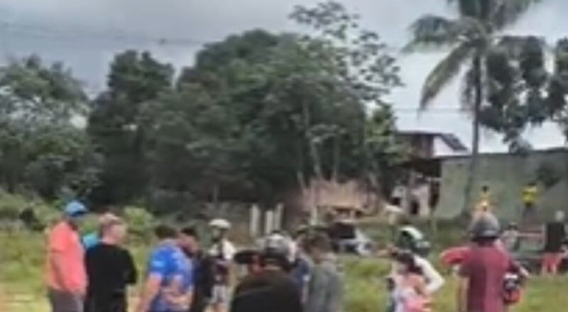 Homem tem corpo amarrado e é jogado de carro na Av. das Torres; veja vídeo