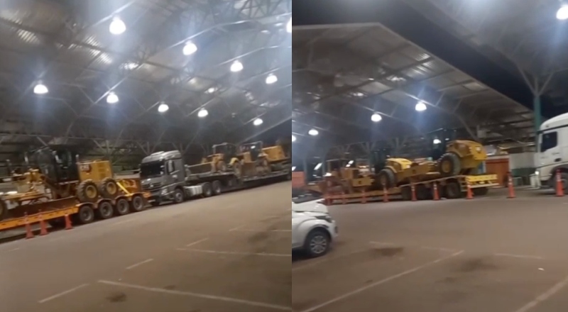 “Será que agora sai?”: DNIT mobiliza equipamentos e maquinário pesado no “trecho do meio” para obras na BR-319; veja vídeo