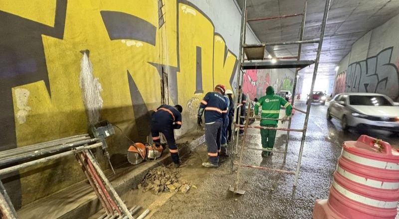 Manutenção no Complexo Viário Rei Pelé entra em fase final; interdição continua nesta terça-feira (21)