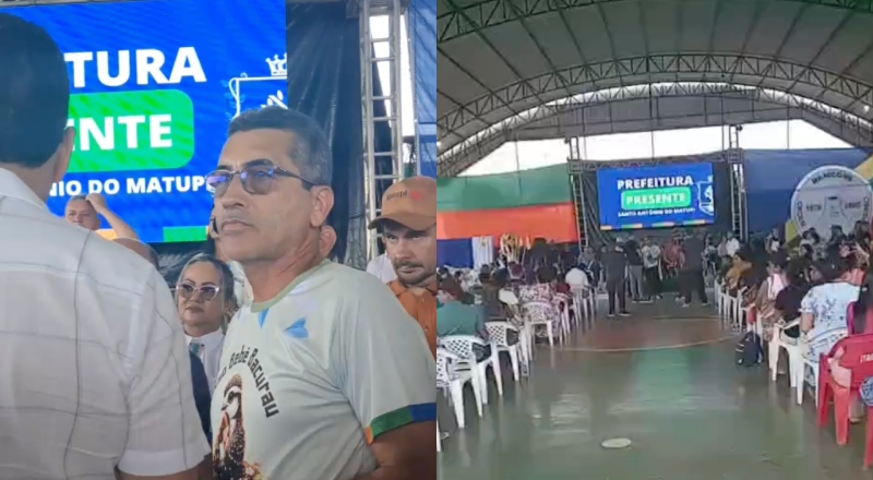 “Você quer humilhar o povo!”: prefeito de Manicoré, Lúcio Flávio, é vaiado e hostilizado pela população durante evento; veja vídeos