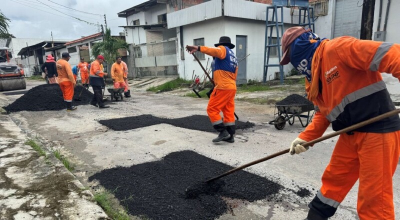 Prefeitura de Manaus leva novo asfalto ao bairro Mauazinho e melhora mobilidade na região