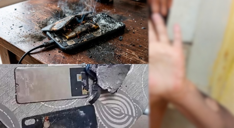 Criança fica com o corpo queimado após celular na tomada explodir enquanto ela jogava Roblox; veja vídeo