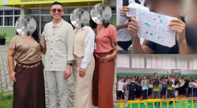 Professoras usam Grêmio Estudantil para forjar protesto e abafar denúncias contra diretor acusado de ser predador sexual de alunos em Manaus; vídeo