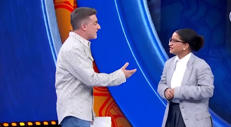 Pergunta de Luciano Huck sobre imigração constrange Milena e gera polêmica nas redes sociais