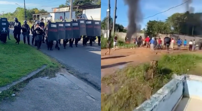 Tropa de Choque é acionada para reintegração de posse no Tarumã; veja vídeo