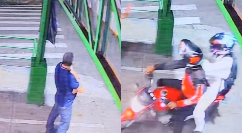 Veja momento em que trabalhador é assaltado enquanto esperava ônibus para o serviço, em Manaus