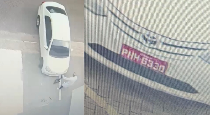 Taxista joga carro em cima de médico em Manaus por causa de vaga reservada a pacientes; veja vídeo