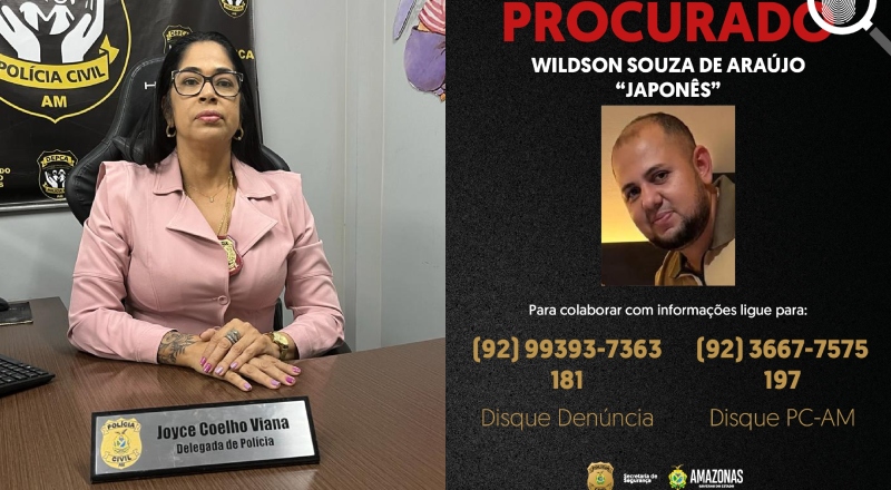 “O sistema avisou o agressor”: Delegada Joyce Coelho denuncia vazamento que permitiu fuga de suspeito em Manacapuru