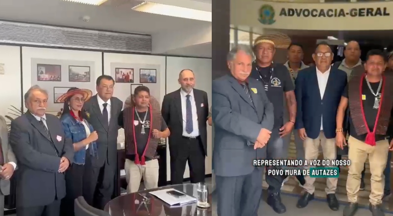 Em Brasília, lideranças do Povo Mura se reúnem com Eduardo Braga e reafirmam apoio ao projeto do Potássio em Autazes; veja vídeo