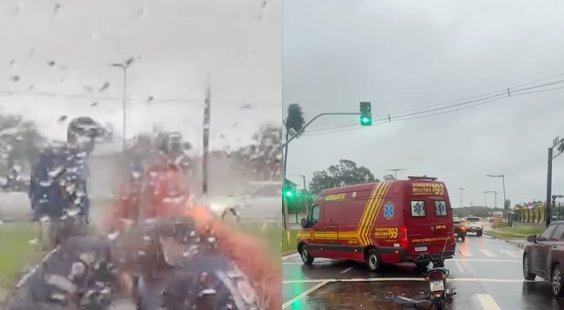 “A gente tentou de tudo”: vídeo mostra desespero de socorristas do SAMU para tentar salvar a vida de motoqueiro