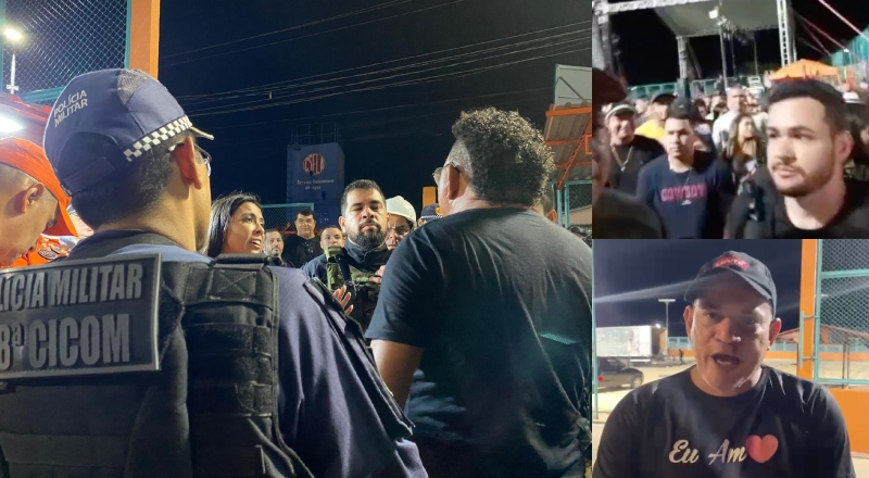 Moradores protestam após polícia encerrar Festa do Dia das Mães no bairro Colônia Antônio Aleixo, em Manaus; veja vídeo