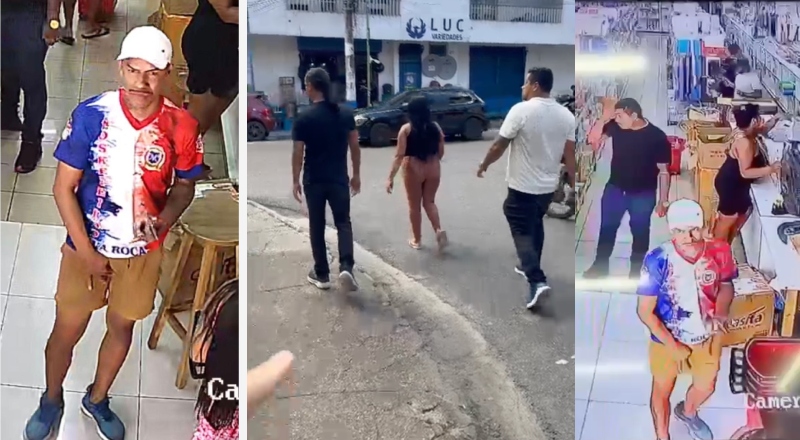 Quadrilha do influencer ‘Fafá Paixão’ continua ‘fazendo a limpa’ em lojas do Centro de Manaus; veja vídeo