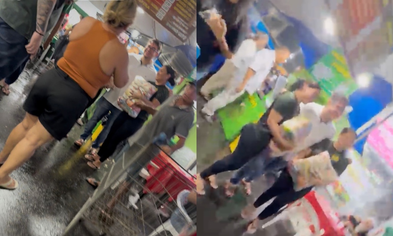 Rodrigo Guedes é flagrado distribuindo cestas básicas na Aparecida e levanta suspeitas de promoção política; veja vídeo